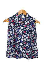Load image into Gallery viewer, Reworked Purple Floral Top
