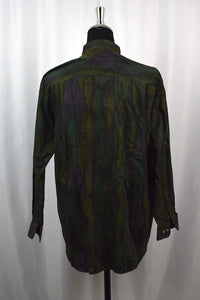 Abstract Leaf Print Shirt