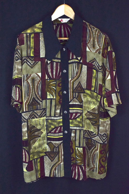 Abstract Print Blouse