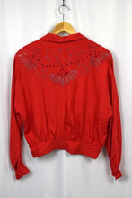 Load image into Gallery viewer, 80s Red Blouse
