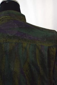 Abstract Leaf Print Shirt