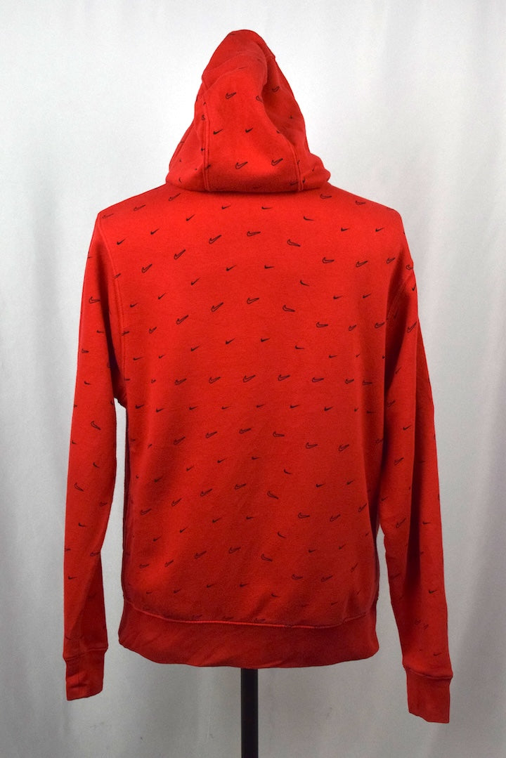 Red Nike Brand Hoodie