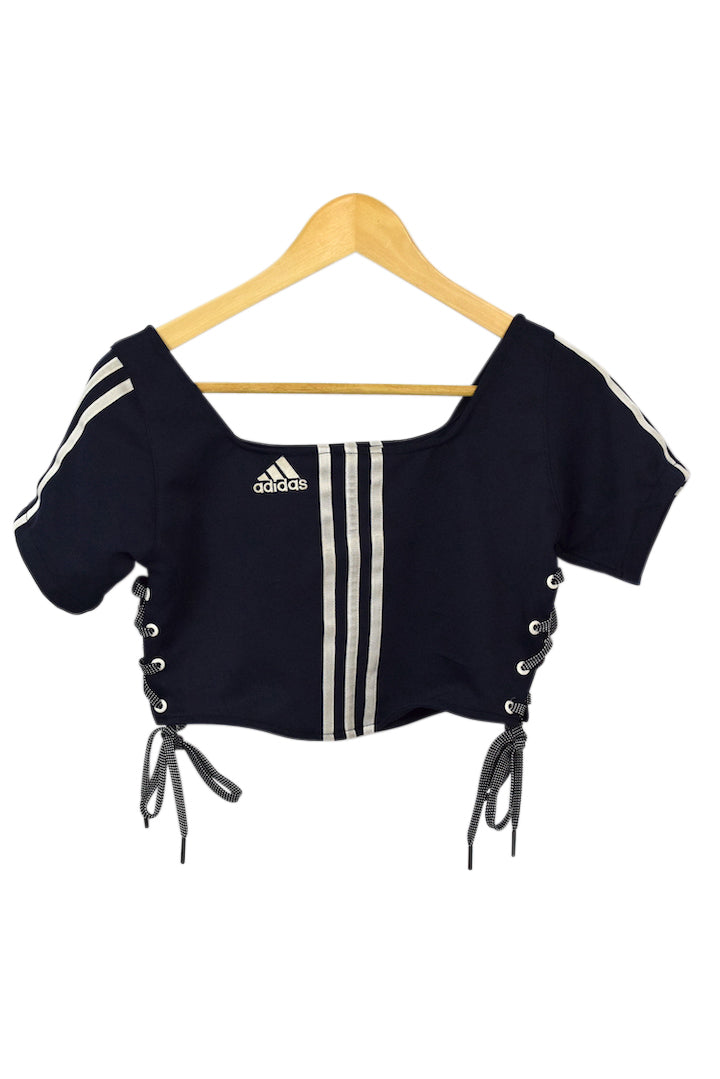 Reworked Cropped Adidas Top