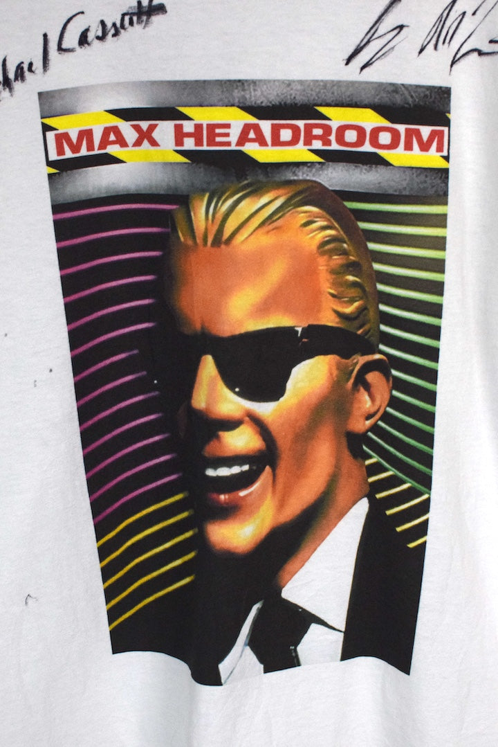 George RR Martin Signed Max Headroom T-shirt