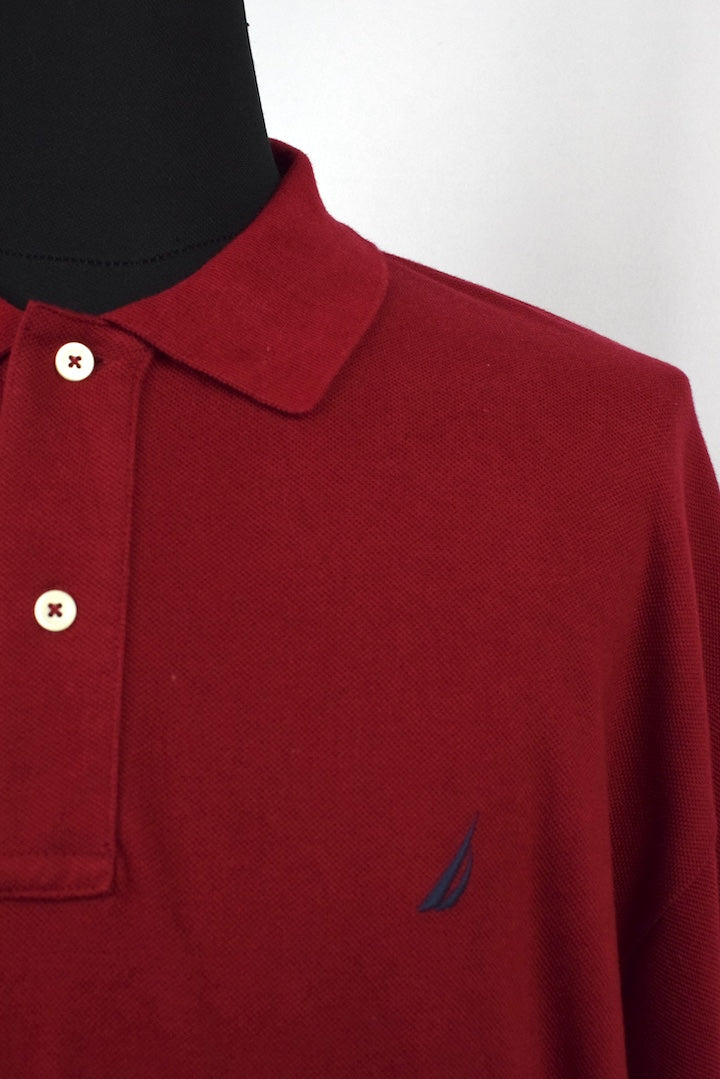 Nautica Brand Long Sleeve Polo shirt RetroStar Vintage Clothing