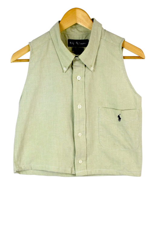 Reworked Ralph Lauren Brand Crop Top