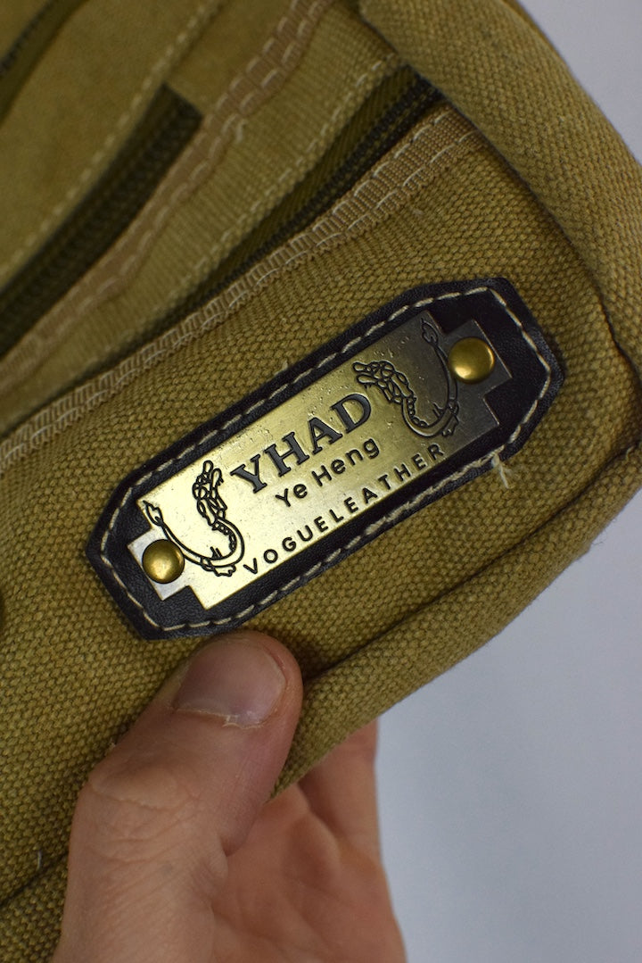 NEW Beige Canvas Satchel Bag