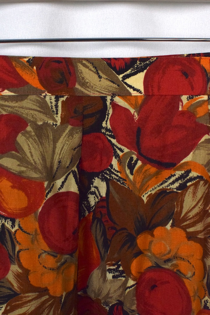 Autumn Print Floral Skirt