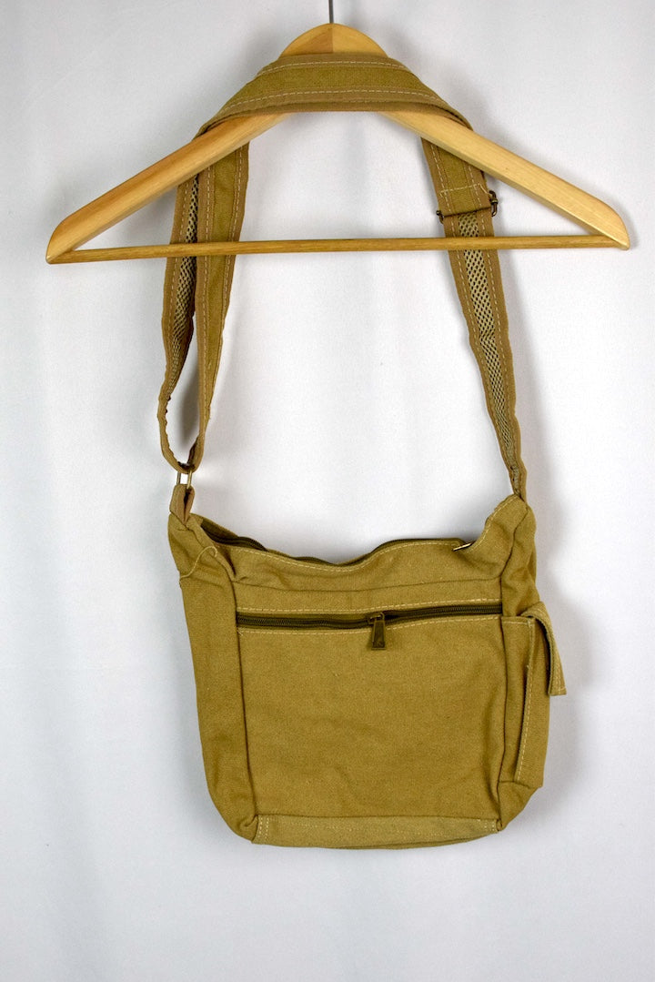 NEW Beige Canvas Satchel Bag