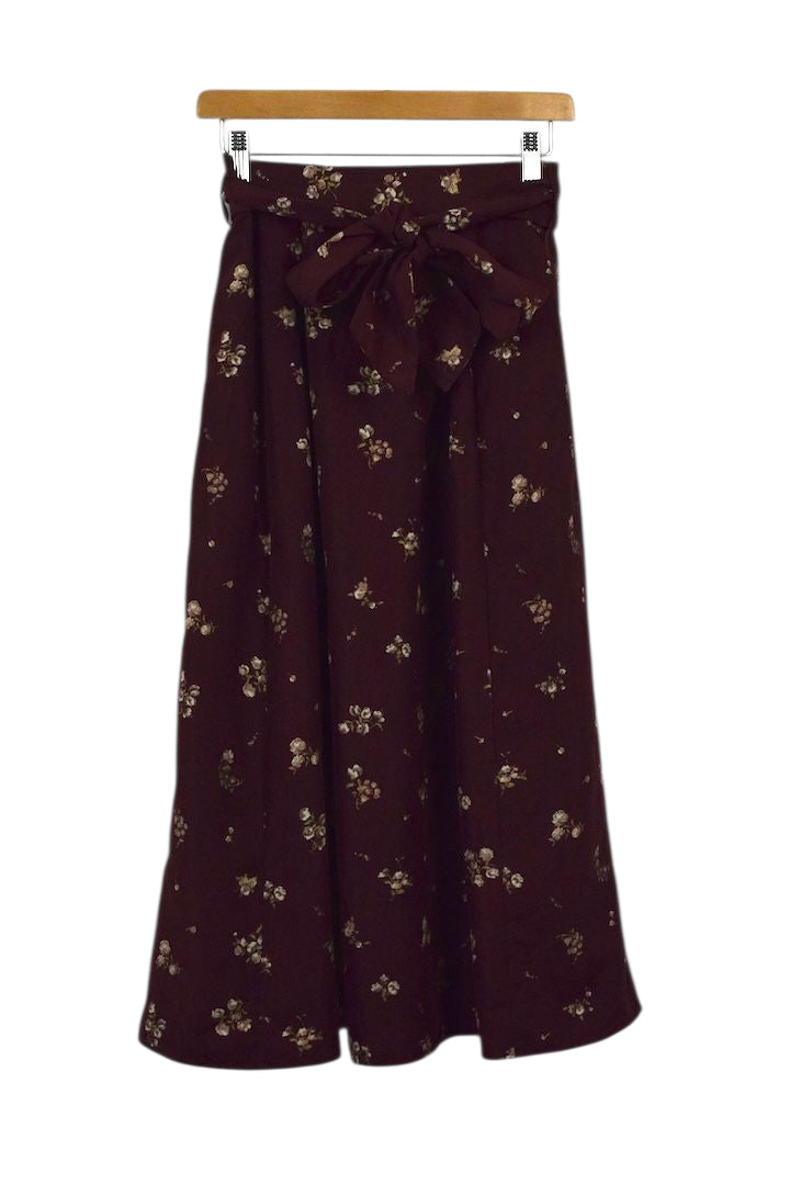 Reworked Floral Print Skirt