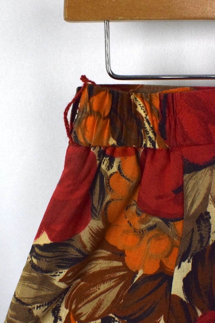 Autumn Print Floral Skirt