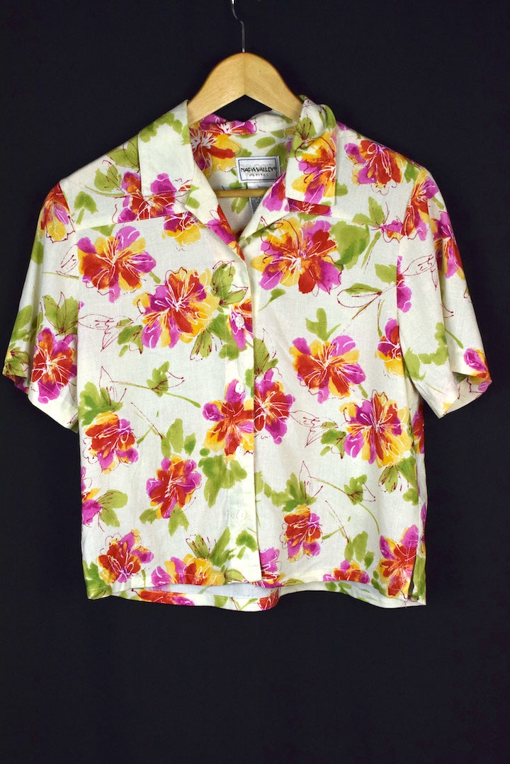 Watercolour Floral Print Shirt