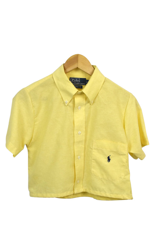Reworked Ralph Lauren Brand Crop Top