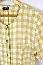 Load image into Gallery viewer, Beige Checkered Dress
