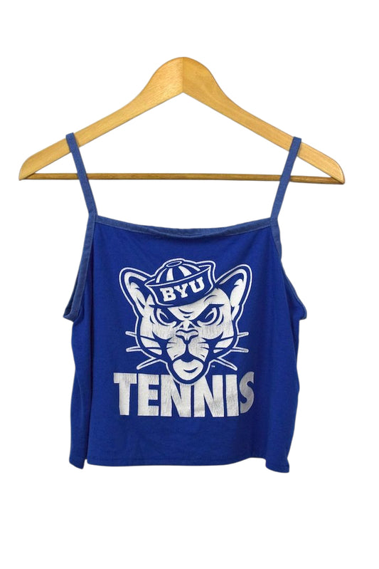 Reworked BYU NCAA Cropped Top