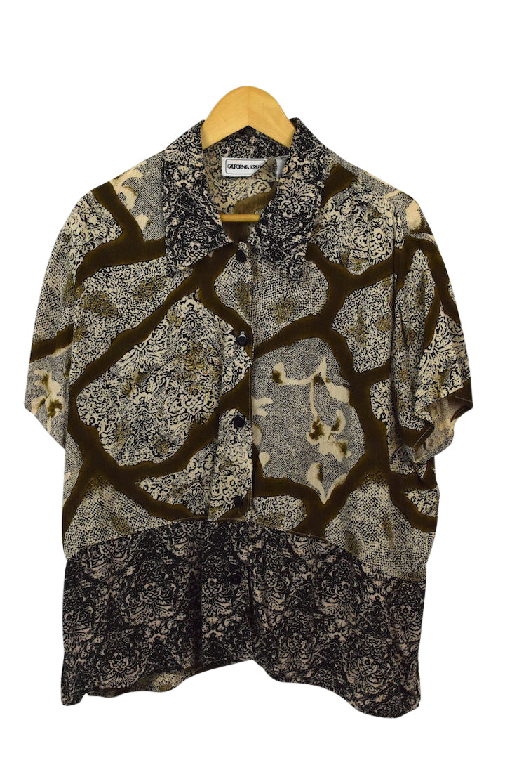 Abstract Print Blouse