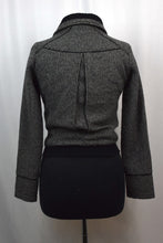 Load image into Gallery viewer, Black White Knitted Zip Jacket
