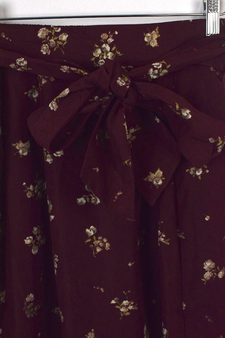 Reworked Floral Print Skirt