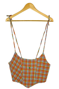 Reworked Ralph Lauren Brand Corset Style Top