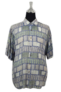 Abstract Print Party Shirt