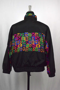 Colourful Abstract Print Spray Jacket