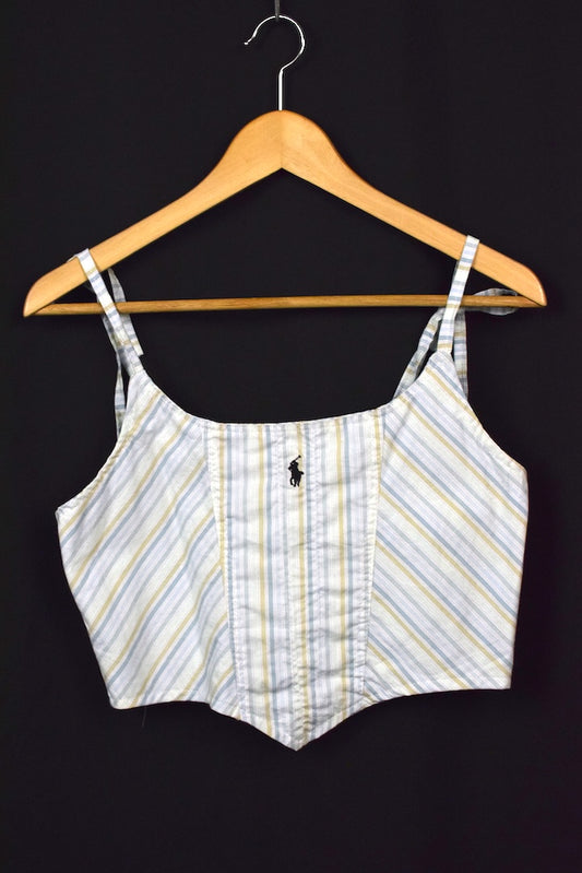Reworked Ralph Lauren Brand Corset Style Top