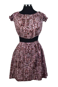 Reworked Cropped Top And High-waisted Mini Skirt Set