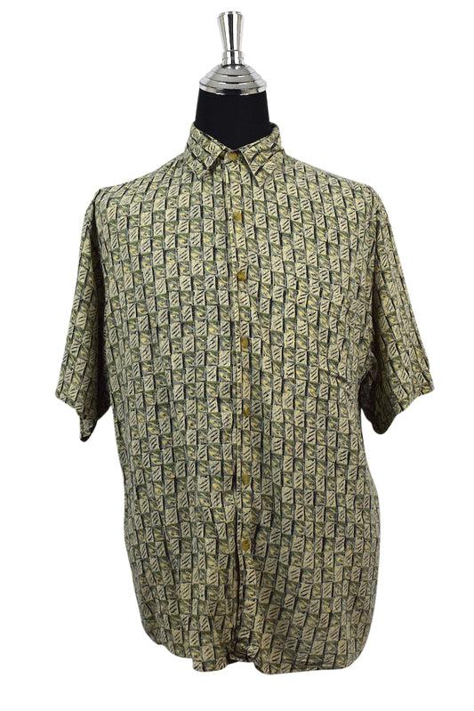 Abstract Tile Print Shirt