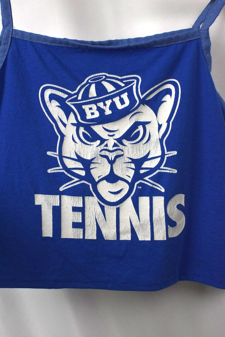 Reworked BYU NCAA Cropped Top
