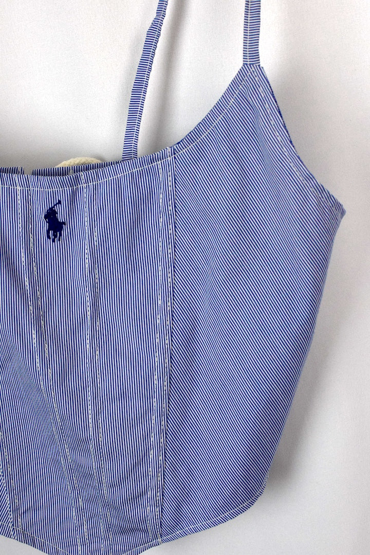 Reworked Ralph Lauren Brand Corset Style Top