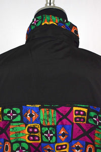 Colourful Abstract Print Spray Jacket