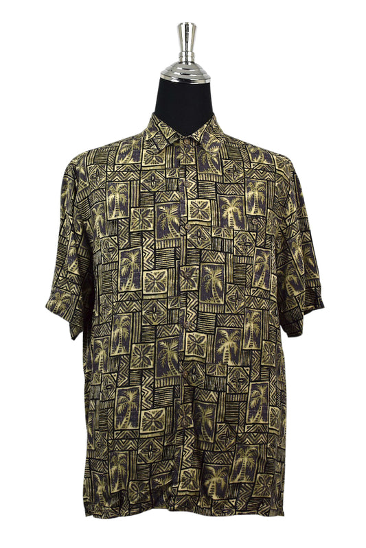 Palm Tree Tile Print Shirt