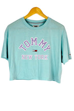 Load image into Gallery viewer, Cropped Tommy Hilfiger Brand T-shirt
