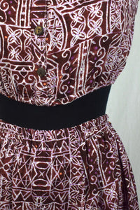 Reworked Cropped Top And High-waisted Mini Skirt Set