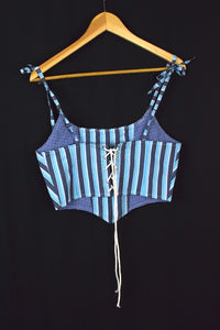 Reworked Ralph Lauren Brand Corset Style Top
