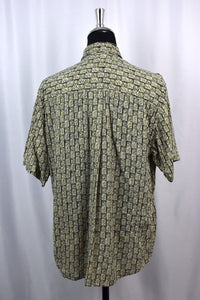 Abstract Tile Print Shirt