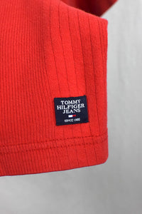 Red Tommy Jeans Brand T-shirt