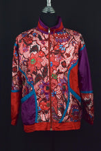 Load image into Gallery viewer, 80s Abstract Leaf Print Spray Jacket
