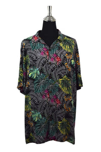Leaf Print Hqwaiian Shirt