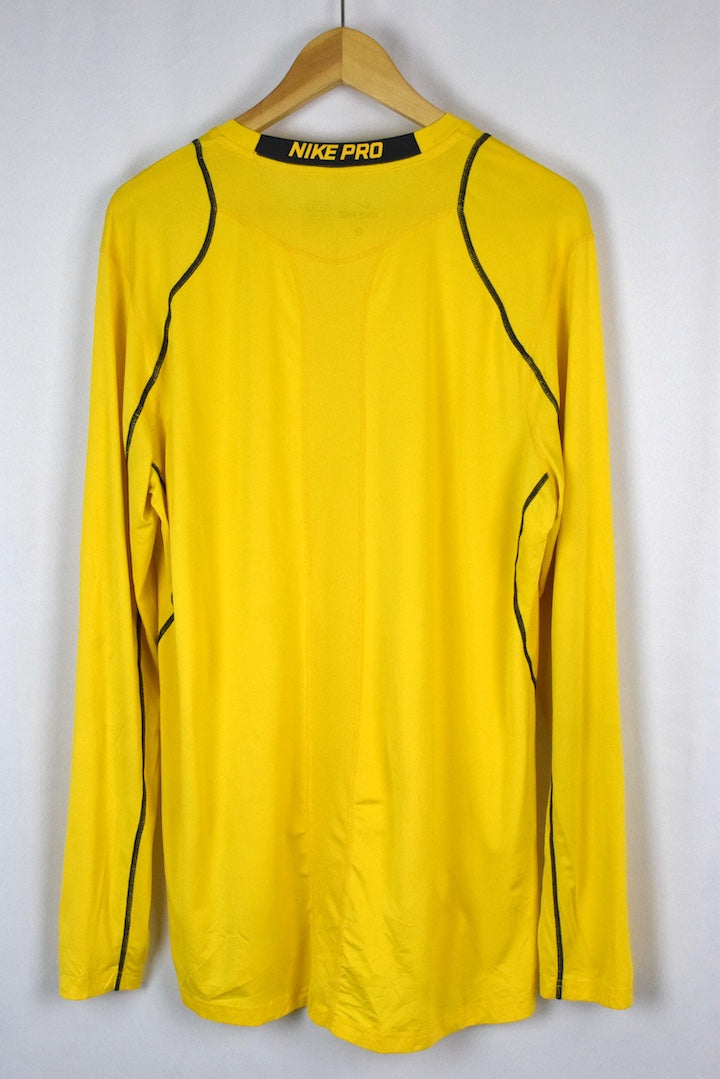 Yellow Nike Brand Long sleeve T-shirt