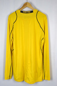 Yellow Nike Brand Long sleeve T-shirt