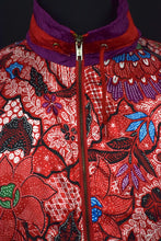 Load image into Gallery viewer, 80s Abstract Leaf Print Spray Jacket
