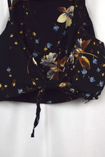 Load image into Gallery viewer, Reworked Floral Print Tie Up Top
