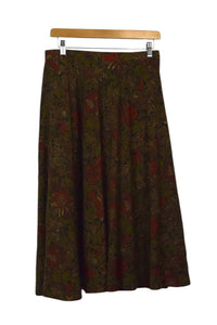 Reworked Floral Print Skirt