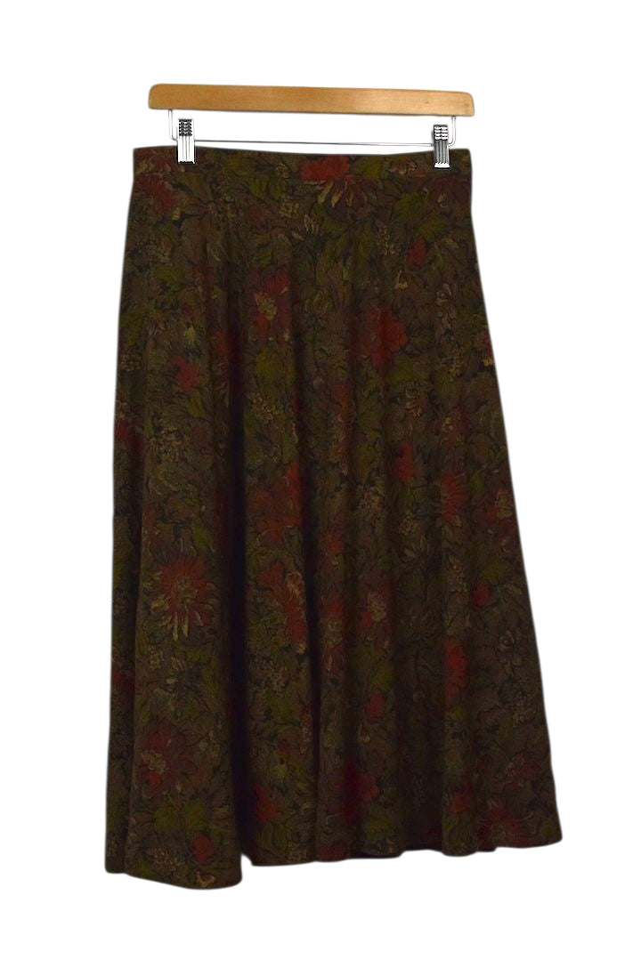 Reworked Floral Print Skirt