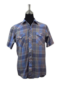 80s Wrangler Brand Checkered Western Shirt
