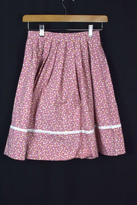 Reworked Floral Print Skirt