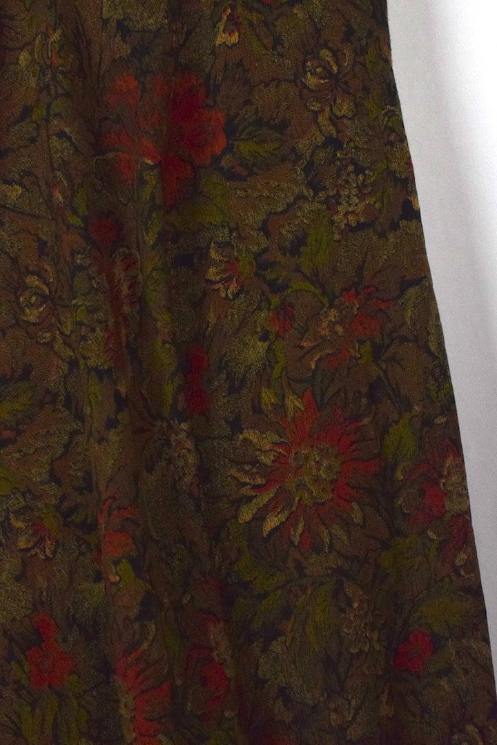 Reworked Floral Print Skirt