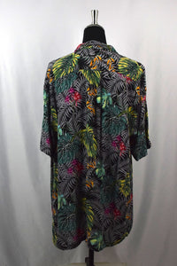 Leaf Print Hqwaiian Shirt