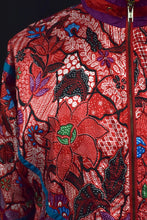 Load image into Gallery viewer, 80s Abstract Leaf Print Spray Jacket
